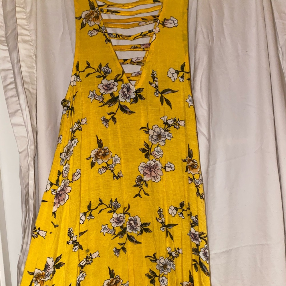 Yellow Floral Dress